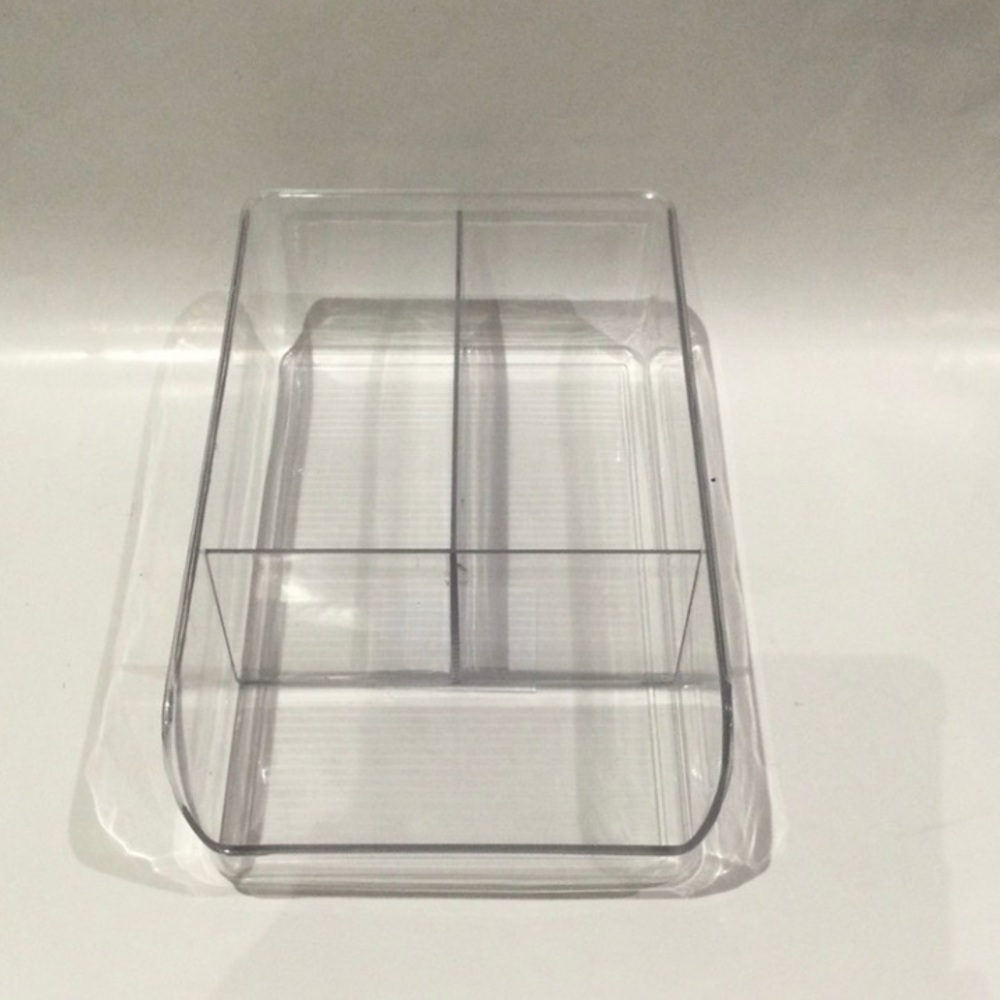 Pier One Imports 3 Compartment Bin Hard Plastic